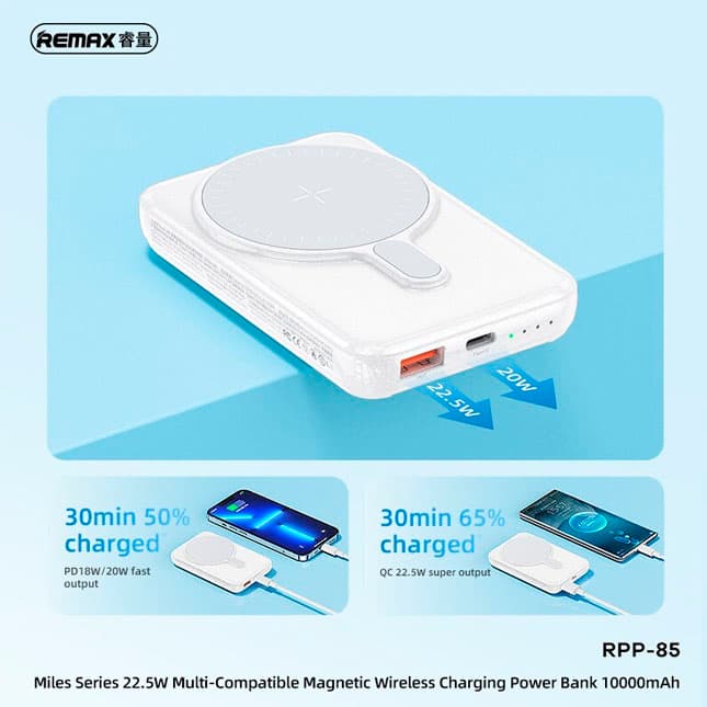 Tashqi batareya Wireless Remax RPP85 — 2