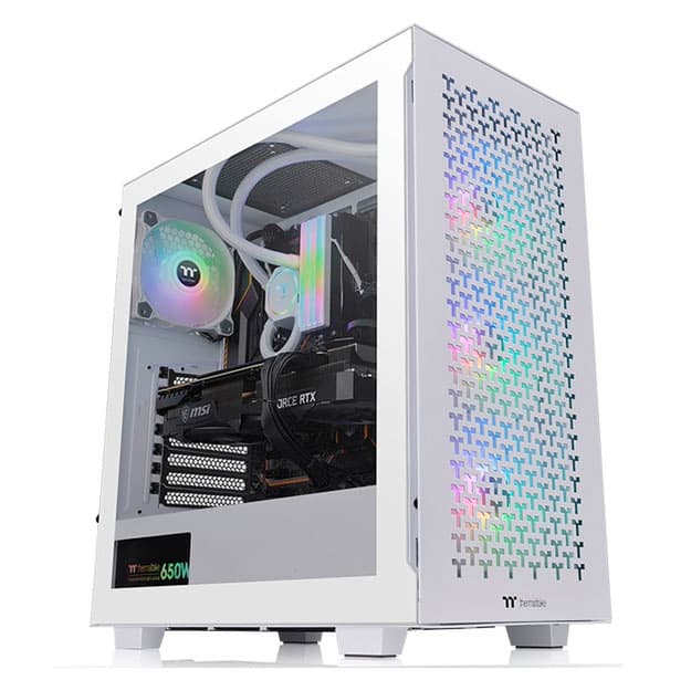 Kompyuter korpusi Thermaltake V350 TG ARGB Air Snow Mid Tower Chassis CA-1S3-00M6WN-03 — 1