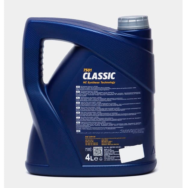 Yarim sintetik dvigatel moyi  Mannol Classic 10V-40, 4 l — 2