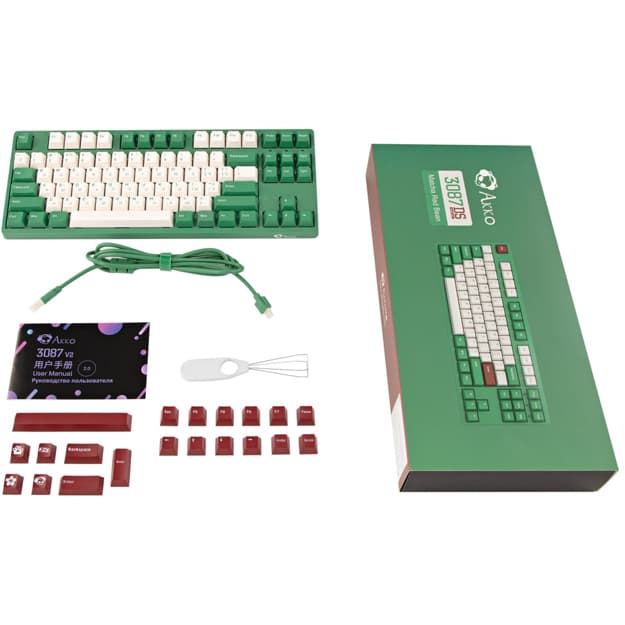 Клавиатура Akko 3087 Matcha Red Bean Cherry MX Red RU (A3087_MA_CR) — 8