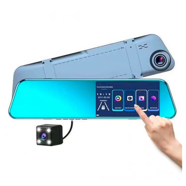 Orqa ko‘rinish kamerali DVR oynasi, Touch Display HD 5.18 (2 kamera) — 1