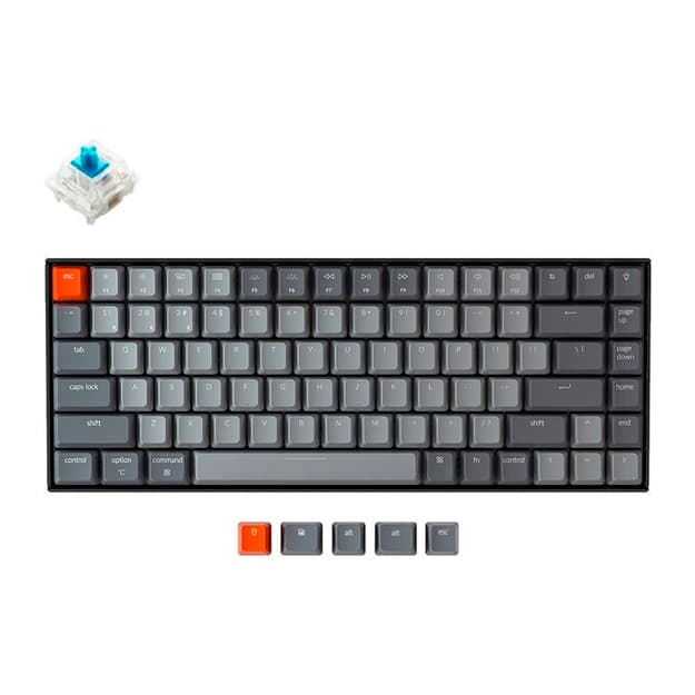 Simsiz mexanik klaviatura Keychron K2 Aluminum Frame Gateron RGB Blue Russian Layout — 1