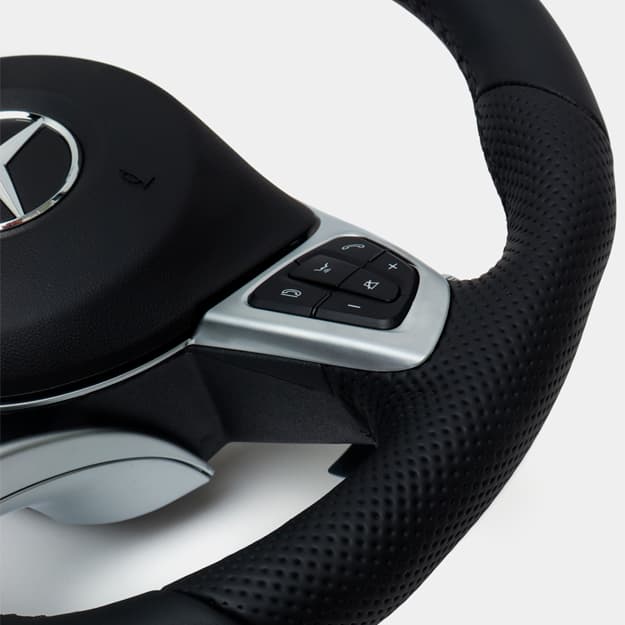 Avtomobil ruli Mercedes w205 Tiptronic, qora teri — 3
