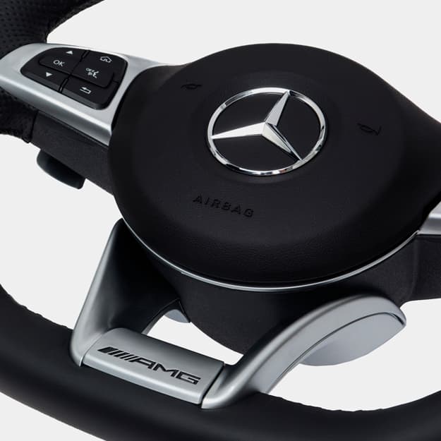 Avtomobil ruli Mercedes w205 Tiptronic, qora teri — 4