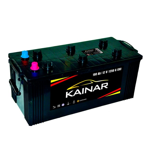 Battery Kainar 6CT-190 APZ EURO PP L(4) (NARROW) (terminal cone) (flat cover)  — 1