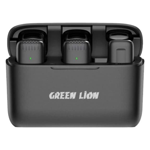 Simsiz mikrofon 2 in 1 ulagich bilan Lightning Green Lion GN2WMICLGBK — 1