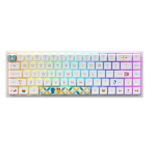 Механическая клавиатура Akko 3068B Doraemon Rainbow CS Jelly Pink RGB (6925758617383) — 1