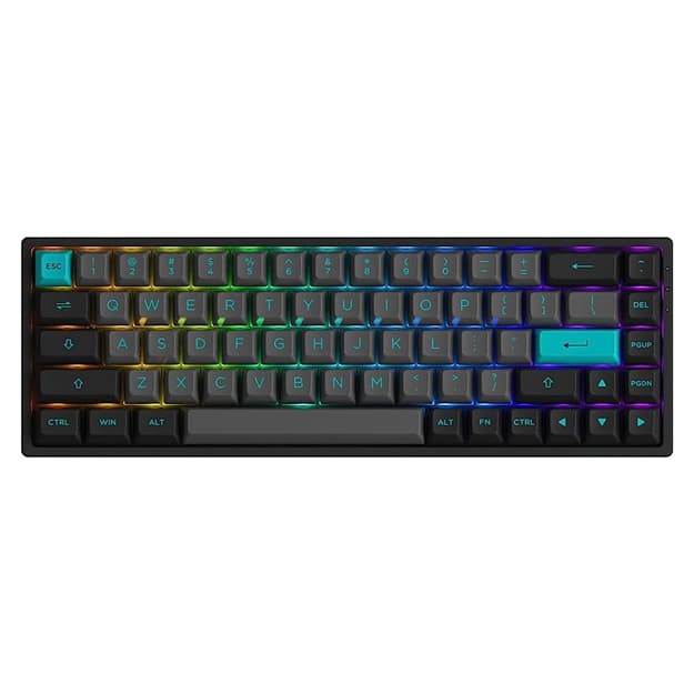 Механическая клавиатура Akko 3068B Plus Black & Cyan — 1