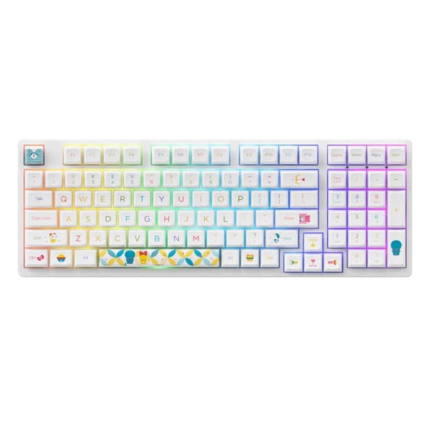 Механик клавиатура Akko 3098B Doraemon Rainbow CS Jelly Pink RGB (6925758617826) — 2