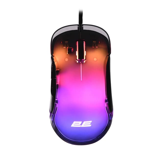 Мышь игровая 2E Gaming MG345 Transparent, RGB USB Black (2E-MG345TR) — 1