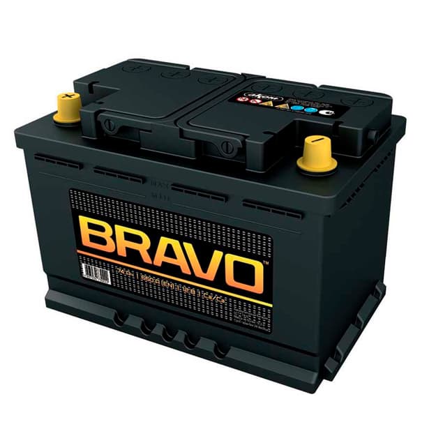 Car battery Bravo 74Ah 650A 12 V — 1