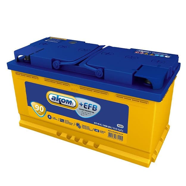 Akom EFB 90Ah 840A (EN) 12V Car Battery  — 1