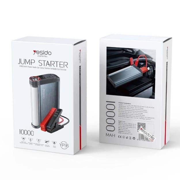 Ishga tushirish moslamasi Yesido Jump Starter 10000mAH Power Bank Car Jump Starter — 1