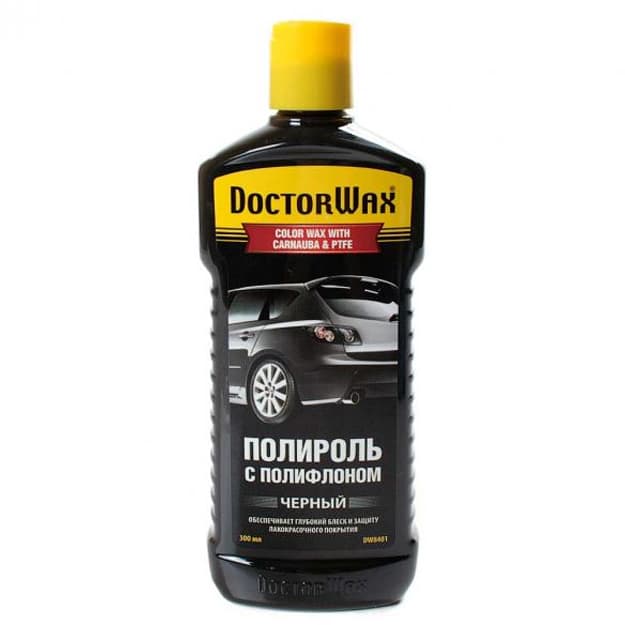 Poliflon bilan rangli jilo berish pastasi DoctorWax 8401 300ml (qora) — 1