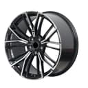 Avtomobil uchun diska R20 5537 5-120 Black Machine 4 ta