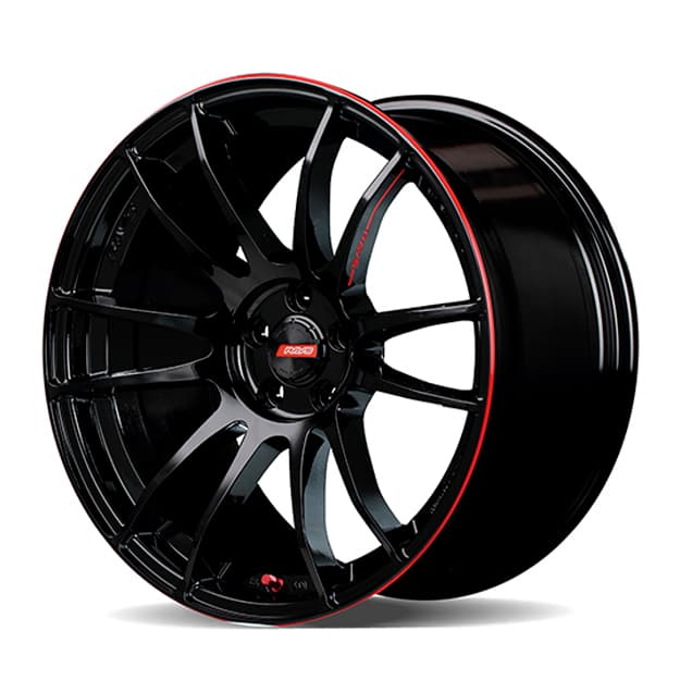 Diska mashina uchun R15 R123 Gloss Balck red lip 4*100 ET35 CB56.5 4 ta — 1