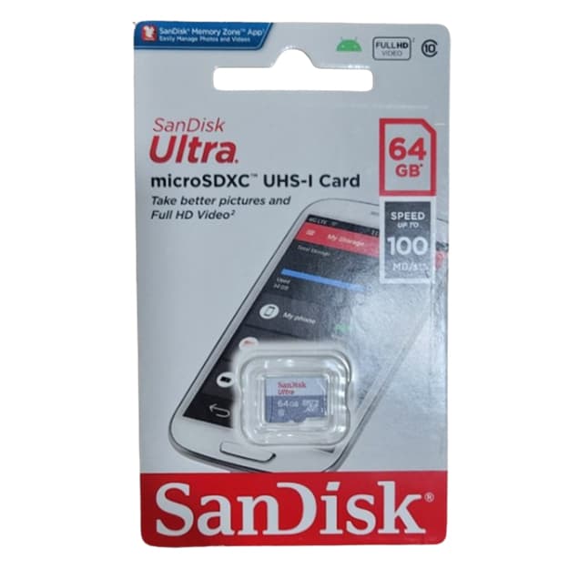 Hotira kartasi SanDisk Ultra Micro 64GB