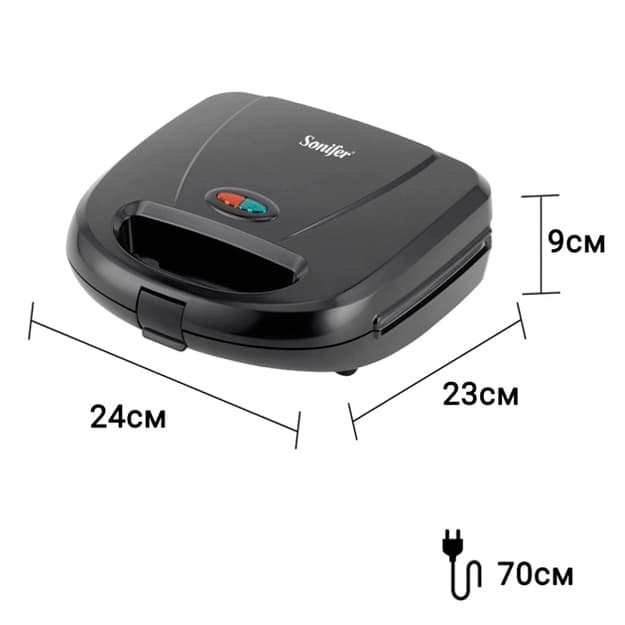 Sendvich ishlab chiqaruvchi sendvich ishlab chiqaruvchi vafli dazmol 3-si 1da Sonifer SF-6150 — 3