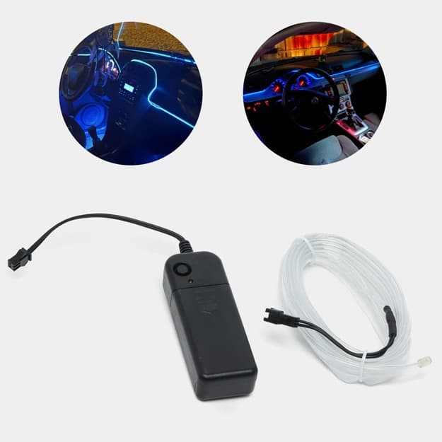 Moslashuvchan neon tasma, avtomobil ichki yoritish uchun, Led, 3 m — 1