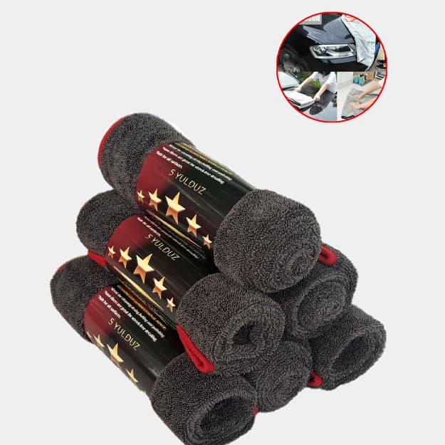 Avtomobil kuzovini quritish uchun mikrofiber sochiq ivash emas 5YuLDUZ, 50x70 sm — 1