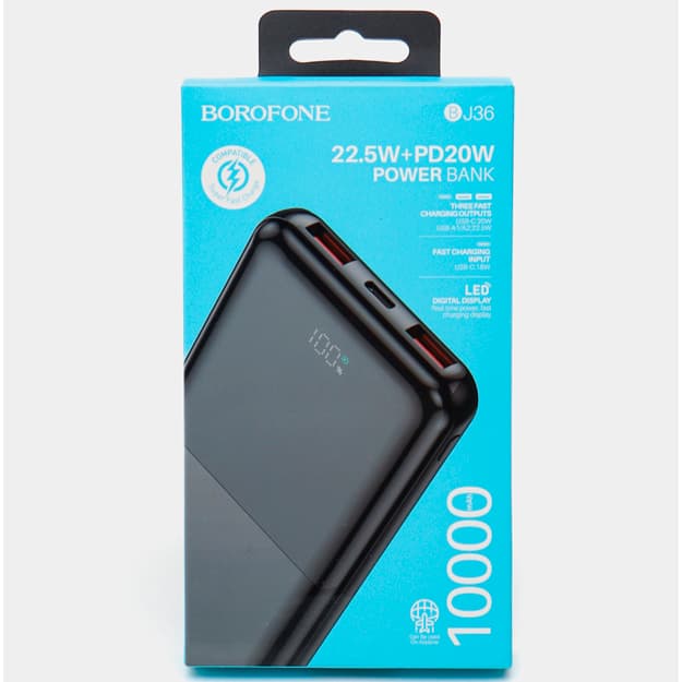 Universal qo‘shimcha batareya quvvat banki BOROFONE BJ36 22,5v, 10000 mAh — 3