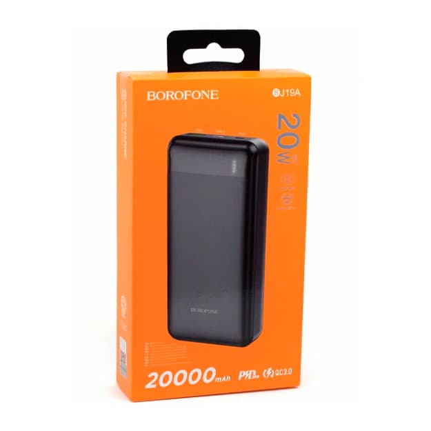 BOROFONE BJ19A 20000 mAh PD 20W Portable Battery (Black)  — 1