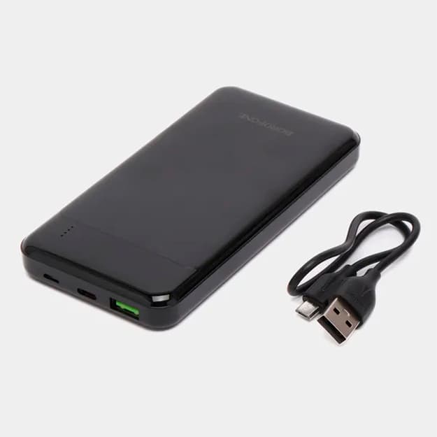 BOROFONE Power Bank with Fast Charging, 10000mAh, BJ19 Black  — 1