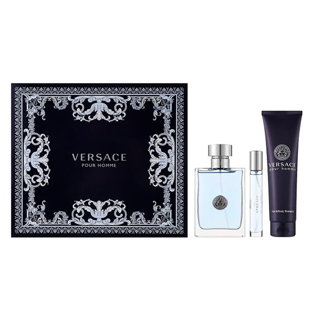 VERSACE POUR HOMME EDT SET  100ML 10ML SH/G 150ML — 1
