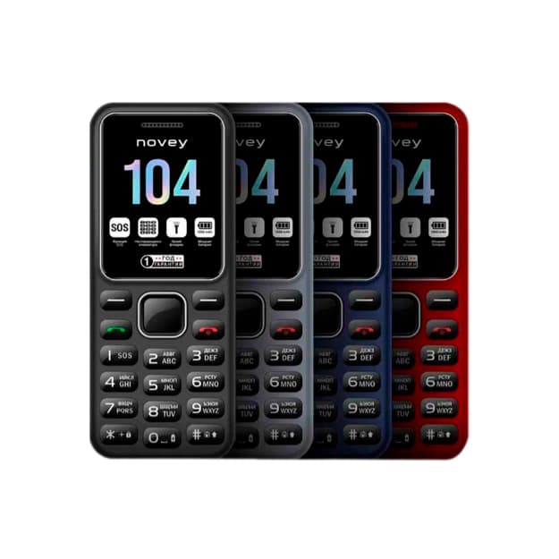 Mobil telefon NOVEY 104 Black — 3