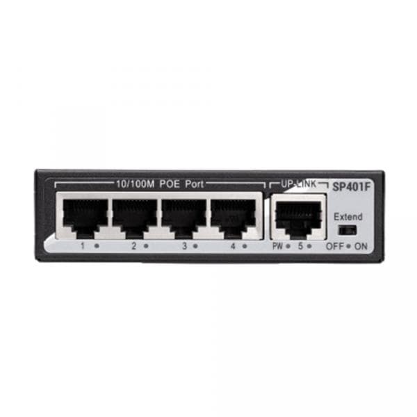 Kommutator 2E POWERLINK SP401F boshqarilmaydi (4xFE PoE+ 1xFE Uplink 55W) — 3
