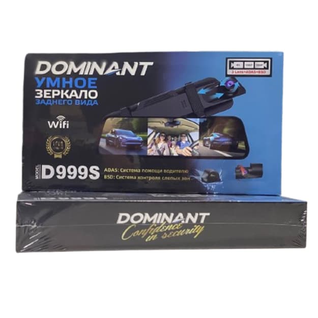Videoregistrator Dominant D999S Wifi (3-Kameri) — 2