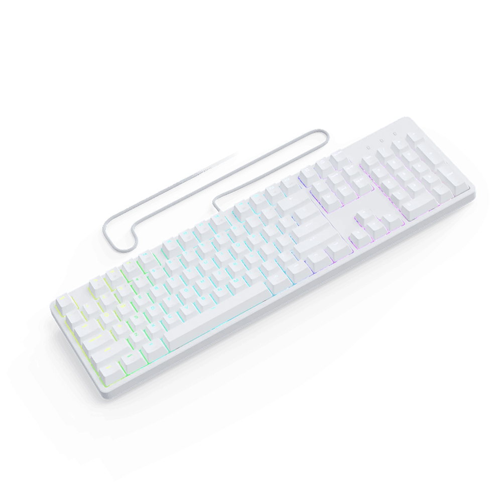 Klaviatura Pwnage Ultra Sustom White - Blue Switches — 2