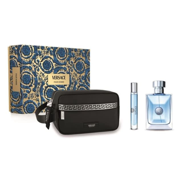 Versace Pour Homme (M) Set EDT 100 ml + EDT Mini 10 ml + Black Trousse — 1
