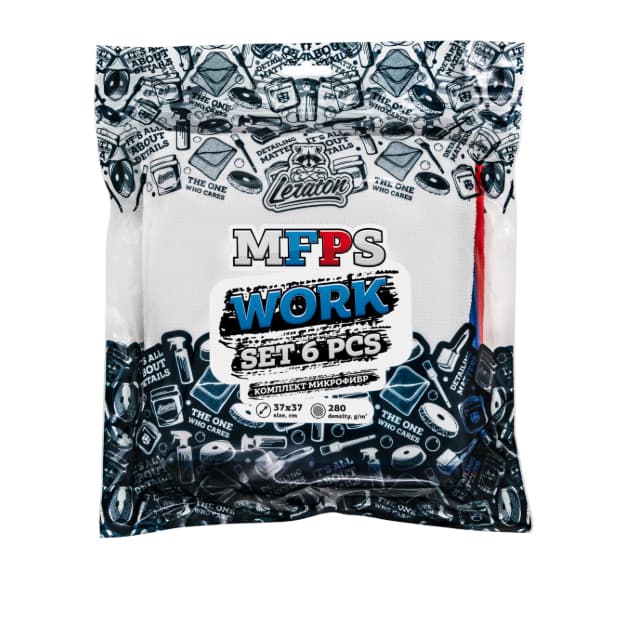 Mikrofibra to‘plami (6 dona) WORK SET MFPS — 1