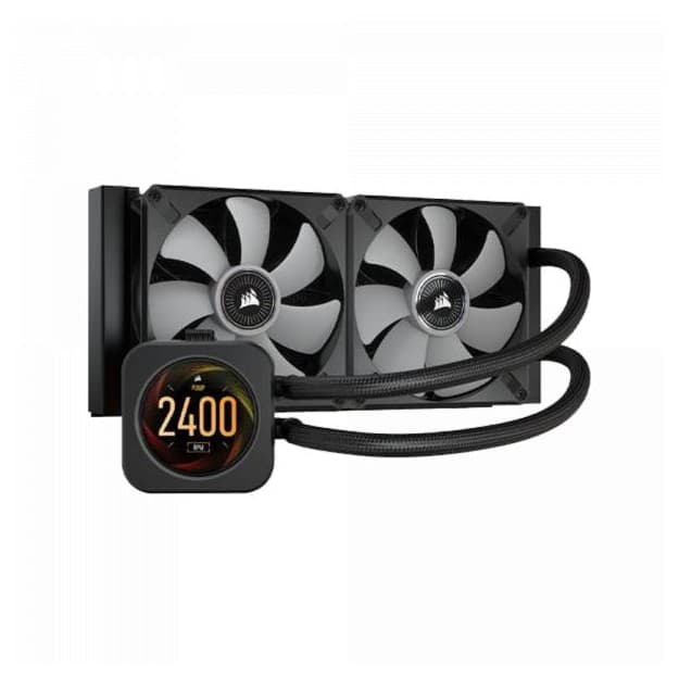 Система жидкостного охлаждения Corsair iCUE H100i ELITE LCD 240mm (LGA1700) — 2