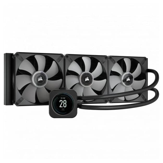Suyuq sovutish tizimi Corsair iCUE H170i ELITE LCD Black 420mm (LGA1700) — 3