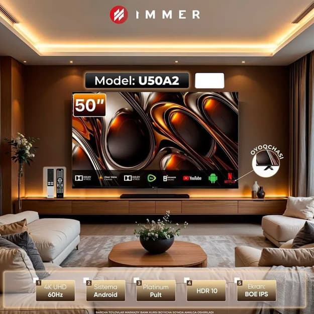 Televizor Immer U50A2 50" — 1