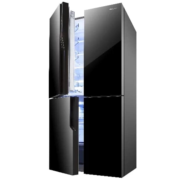 Muzlatgich Hisense NF56WC-BLACK Glass — 2