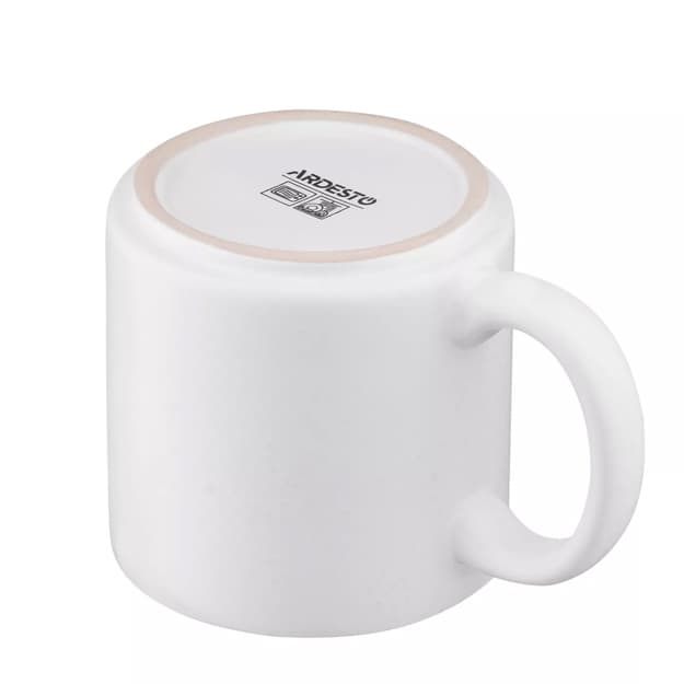 Ardesto Trento krujkasi, 400 ml, oq keramika, AR2940TW — 2