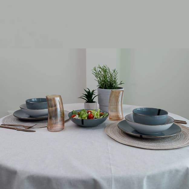 Kechki ovqat tarelkasi, 26 sm, kulrang  AR2926GREY ARDESTO Bagheria — 2