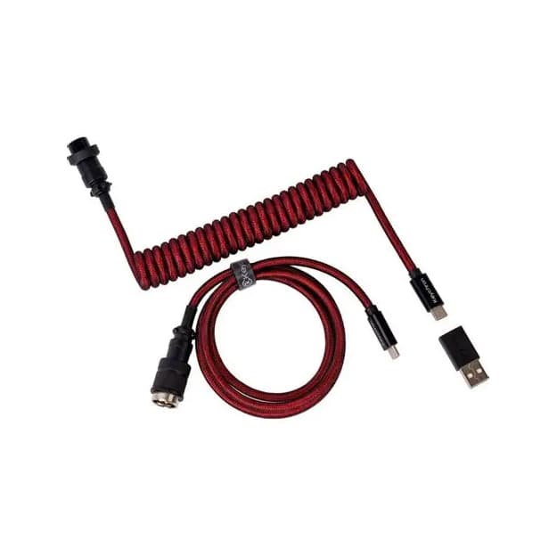 Kabel Type-A/Type-S Keychron Premium Soiled Aviator Sable Angled — 2