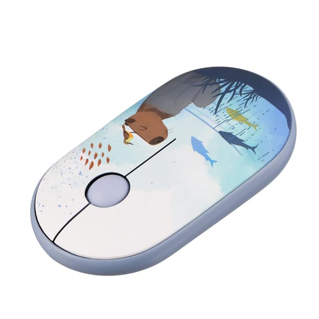 Беспроводная мышь 2E MF300 Silent WL BT CAPYBARA:SWIM (2E-MF300WCAPIBARABL) — 2