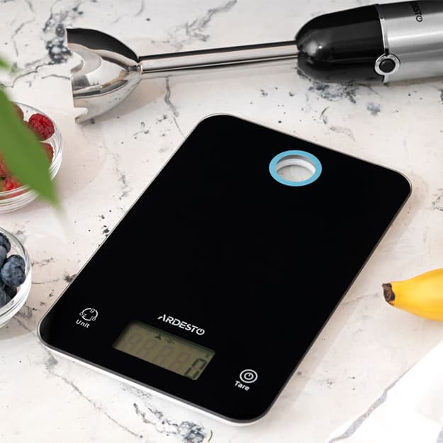 Oshxona tarozi Ardesto scales for kitchen 5kg, CR2032x2 SCK-839B (SCK-839B) — 2