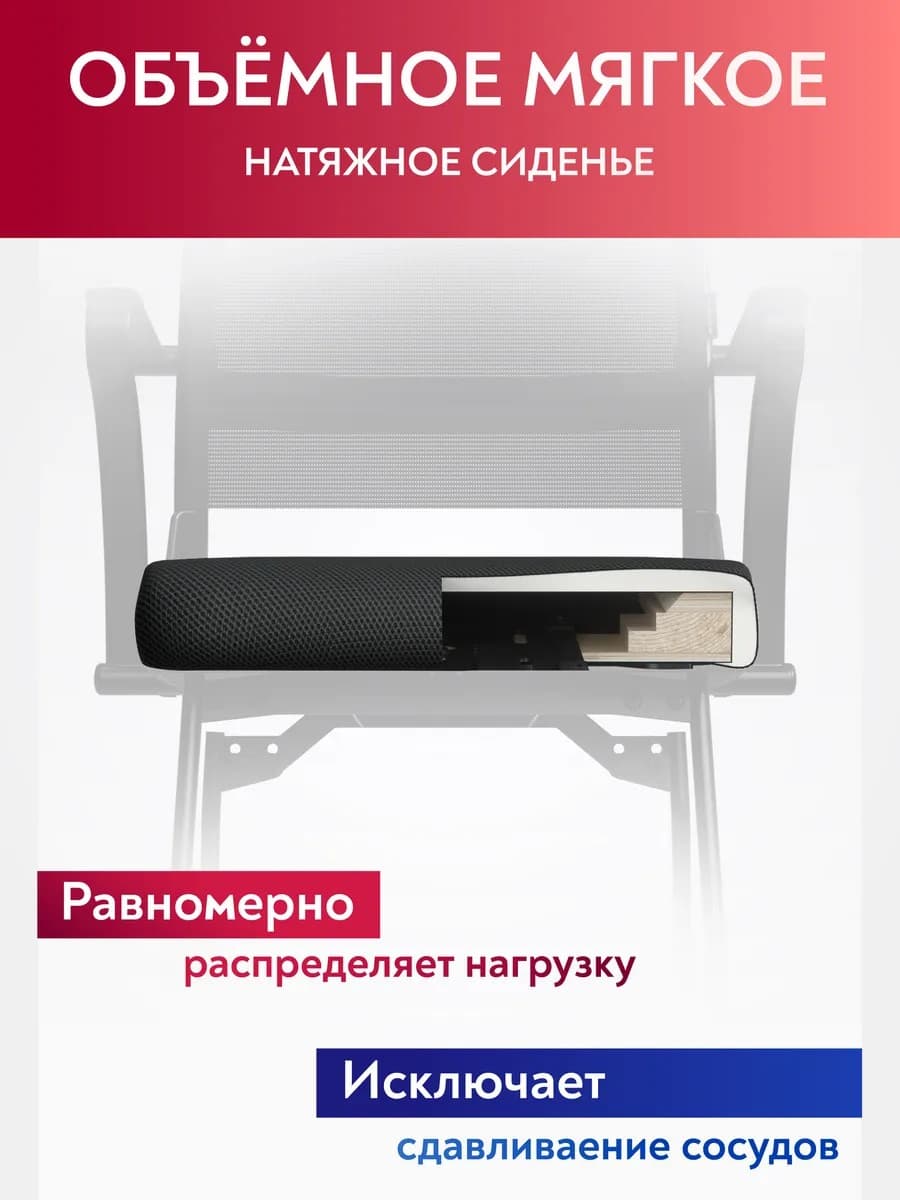 Stul Ergolife Sit Air M4-290K Mesh (Qora) — 7