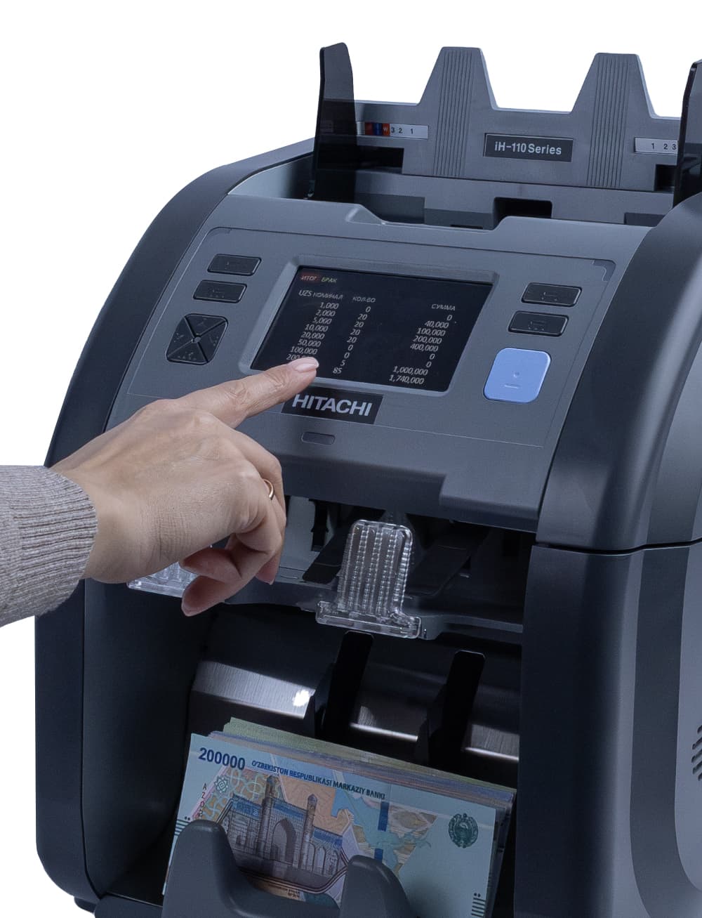 HITACHI iH-110 ikki cho‘ntakli banknotlarni saralash moslamasi — 3