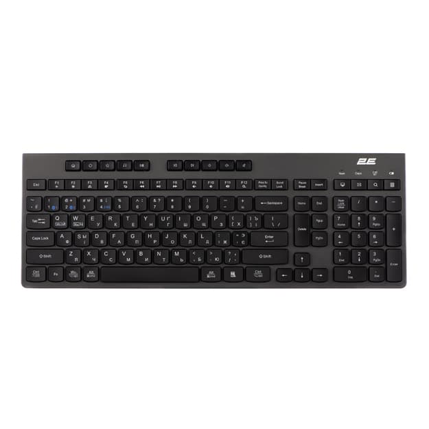 Simsiz klaviatura 2E KS280 WL/BT, EN/UK/RU 2E-KS280WBGR_AK — 1