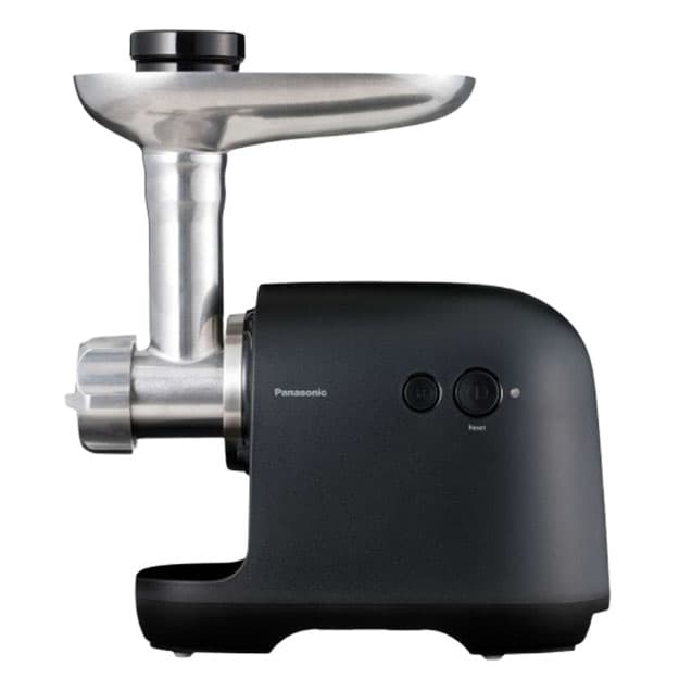 Panasonic grinder, 1700W, bowl-3L, 3 cutting plates, sausages nozzle, plastik, bleak — 1