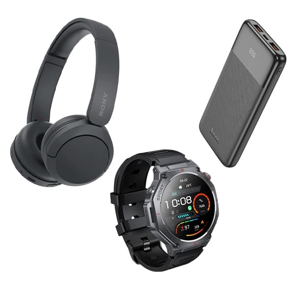Erkaklar uchun sovg‘a to‘plami Sony WH-CH520, Hoco J121 Fast, Hoco Y37 — 1