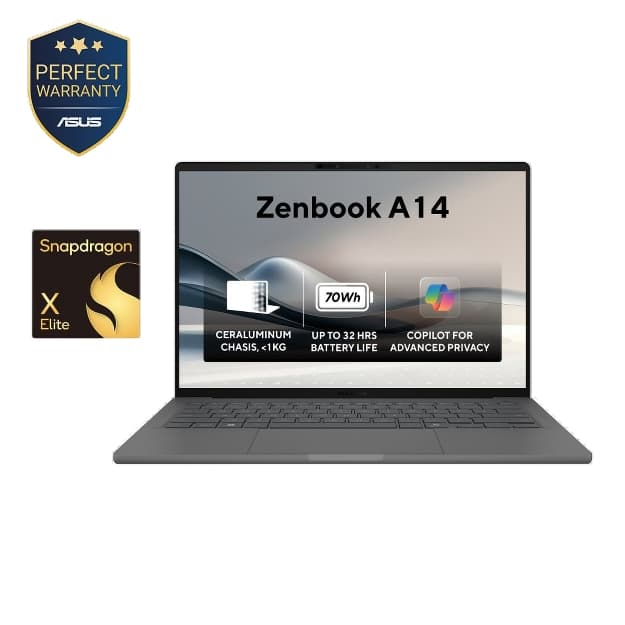 Noutbuk Asus Zenbook A14 OLED UX3407RA-QD010W X Elite X1E 78 100 32GB/1TB SSD 14.0" WUXGA (90NB16G2-M00670) — 2