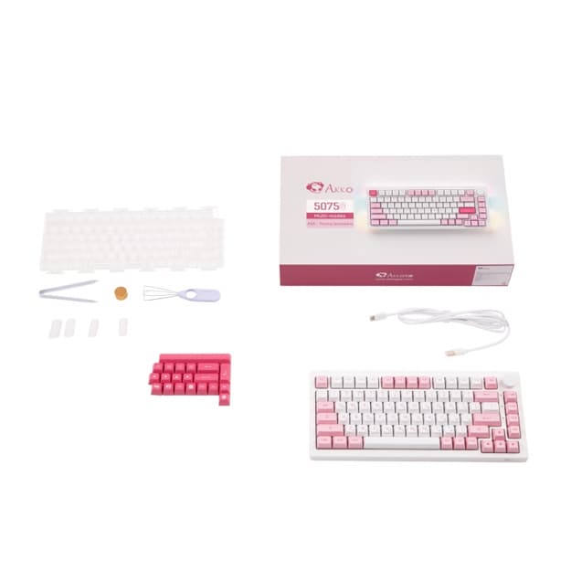 Akko 5075B Plus Prunus Lannesiana CS Silver RGB — Mexanik Klaviatura — 2